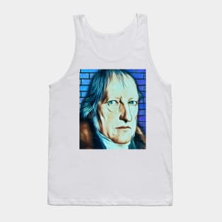 Georg Wilhelm Friedrich Hegel Abstract Portrait | Georg Wilhelm Friedrich Hegel Artwork 6 Tank Top